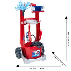 We Clean, Детска количка за почистване Vileda, с аксесоари