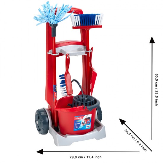 We Clean, Детска количка за почистване Vileda, с аксесоари