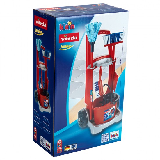 We Clean, Детска количка за почистване Vileda, с аксесоари