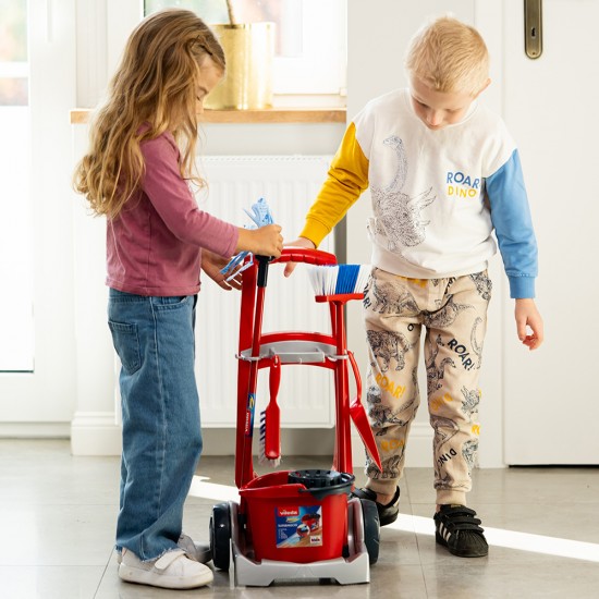 We Clean, Детска количка за почистване Vileda, с аксесоари