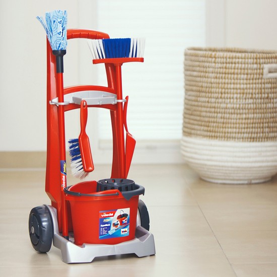 We Clean, Детска количка за почистване Vileda, с аксесоари
