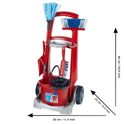 We Clean, Детска количка за почистване Vileda, с прахосмукачка и аксесоари