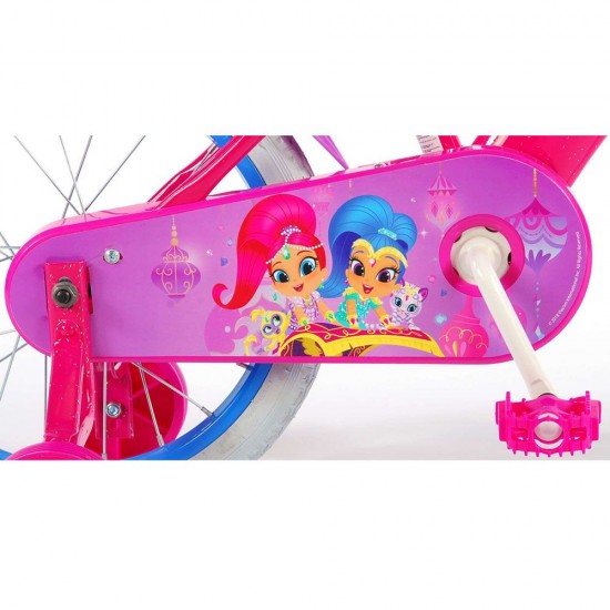 Детски велосипед с помощни колела, Shimmer & Shine, 16 инча Детски велосипед с помощни колела, Shimmer & Shine, 16 инча