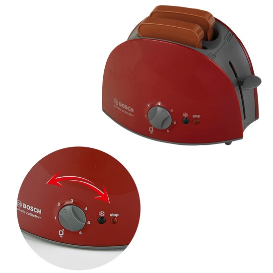 Bosch Mini, Детски тостер с 2 изскачащи филийки – червен