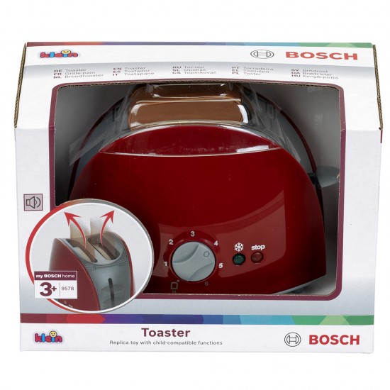 Bosch Mini, Детски тостер с 2 изскачащи филийки – червен