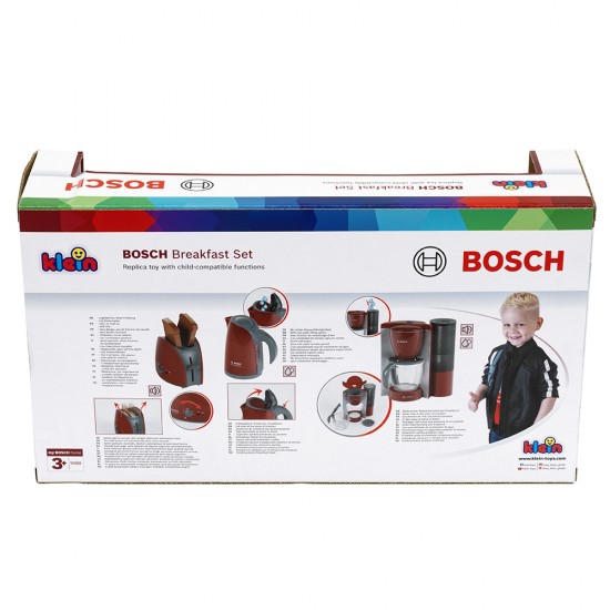 Bosch Mini, Детски комплект за закуска с тостер, кана и кафе машина Bosch Mini, Детски комплект за закуска с тостер, кана и кафе машина